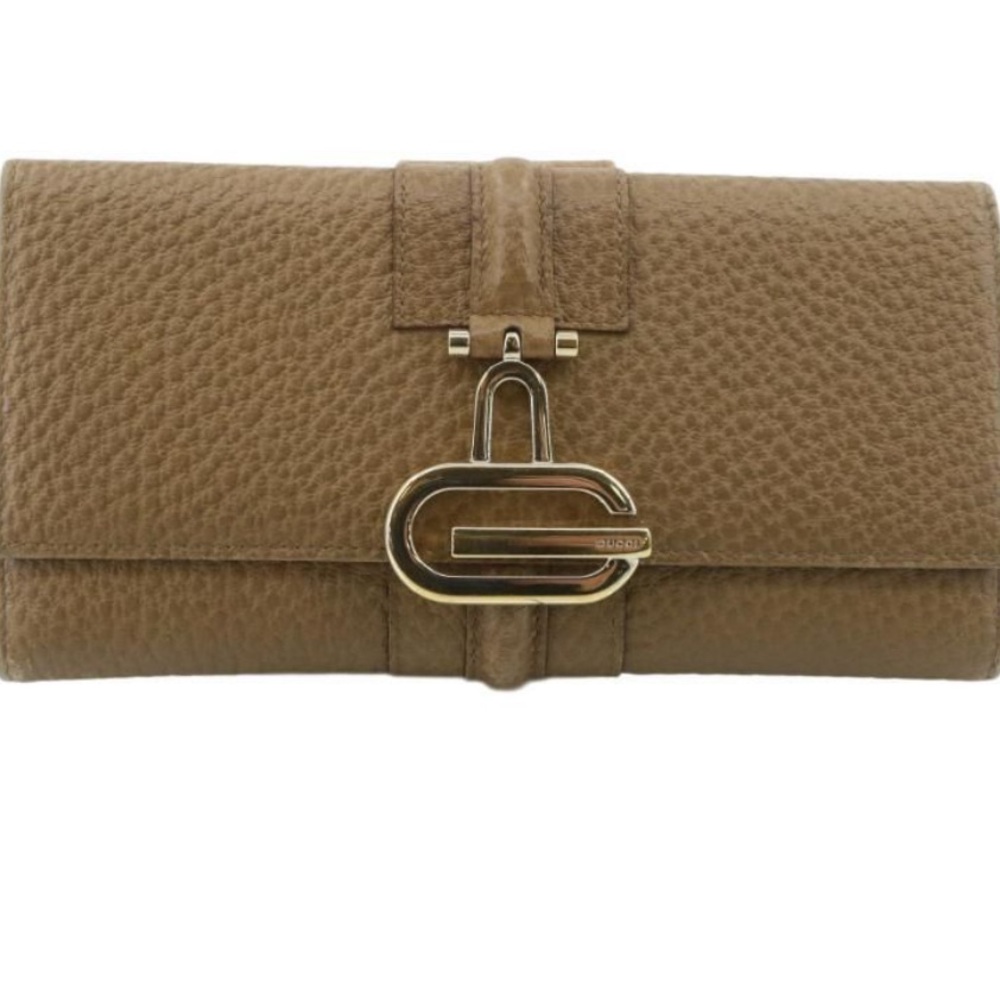 Gucci Leather Long Wallet with box. VERY GOOD Condition